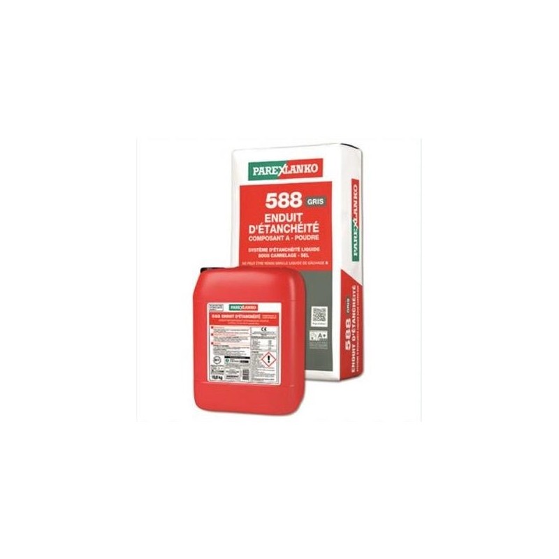 Enduit d'étanchéité liquide sous carrelage - 588 Parexlanko - Kit de 28,8 kg