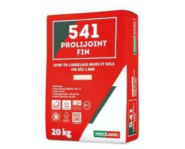 Joint Carrelage Mur Sol ParexLanko 541 Prolijoint Fin Gris Perle 20kg