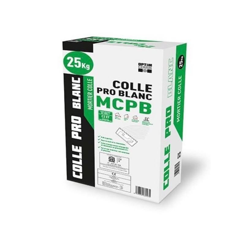 Ciment colle blanc pour pose travertin